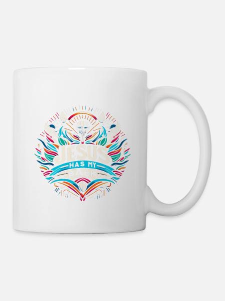 Jesus Has My Back 27 - Tasse - Weiß