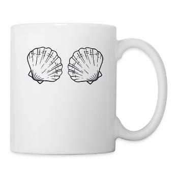 Seashell Bra BH Shell Shelling Bag Seashell - Mug - white - Right