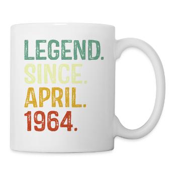 Legend since April 1964 60th Birthday Gifts - Mug - white - Right