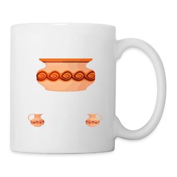 Artiste céramiste poterie d’argile - Mug blanc - blanc - Droite