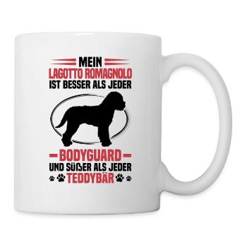 Lagotto Romagnolo protects me water dog - Mug - white - Right