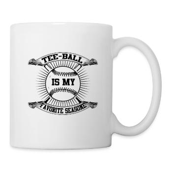 Jeu de tee-ball - Le tee-ball est ma saison préférée - Mug blanc - blanc - Droite