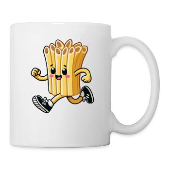 Phasta Funny Pasta Running Or Sprinting At The Gym - Mug - white - Right