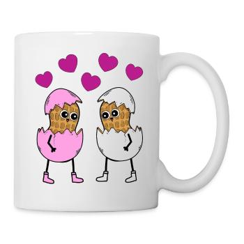 Happy Easter, Easter, Easter Eggs, Peanuts, Eggs, Egg - Mug - white - Right
