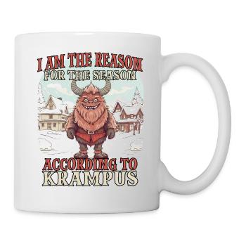 Krampus T | Krampus Kostüm | Böser Weihnachtsmann - Tasse - Weiß - Rechts