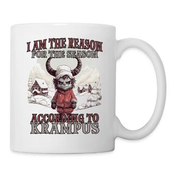 Krampus T Böser Weihnachtsmann Kramperl Krampus - Tasse - Weiß - Rechts