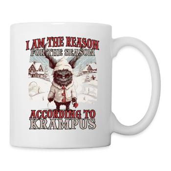 Krampus mask | Krampus costume | Germanic - Mug - white - Right