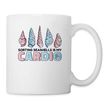 Sorting Seashells Is My Cardio Bivalvia Seashell - Mug - white - Right