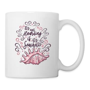 Ce n’est pas de la thésaurisation Sac à coquillages Bivalvia Seashell - Mug blanc - blanc - Droite