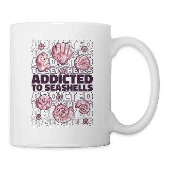 Addicted To Seashells Bivalvia Shell Seashell - Mug - white - Right