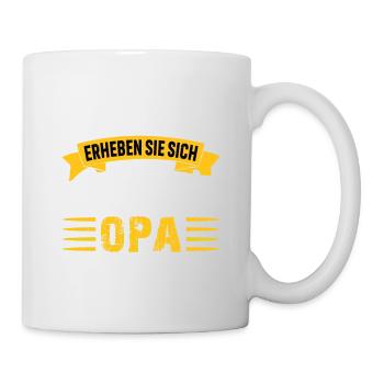 Majesty Grandpa Birthday Grandfather - Mug - white - Right