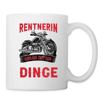 Rentenbeginn Rentnerin Frau Lustige Deko - Tasse - Weiß - Rechts