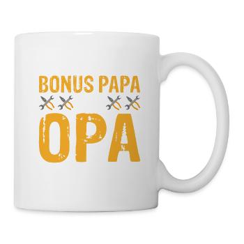 J’ai deux pistes bonus papa et grand-père les rock b - Mug blanc - blanc - Droite