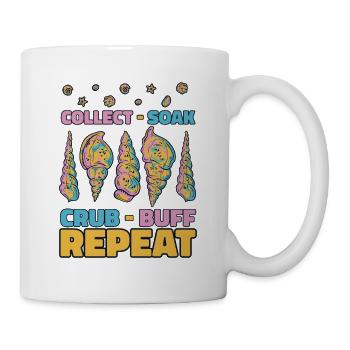 Collect Soak Crub Repeat Bivalvia Seashell - Mug - white - Right