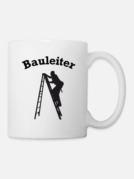 Bauleiter Baustelle Baustellen lustig - Tasse - Weiß