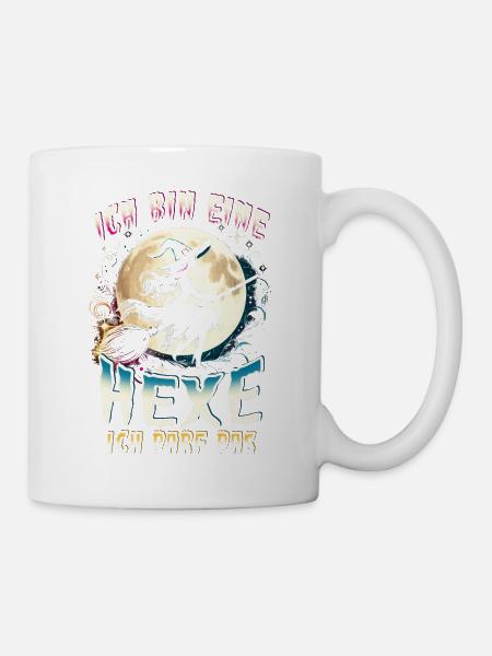Ich Bin Eine Hexe Ich Darf Das - Tasse - Weiß