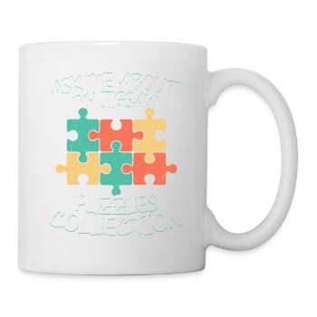 Posez-moi des questions sur ma pièce de la collection Jigsaw Puzzles alors - Mug blanc - blanc - Droite