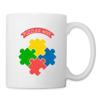 Even The Hardest Puzzles Have A Solution Piece Jig - Mug - white - Right