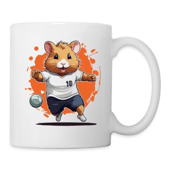 Handball Player Hamster Streetwear Iconic Style - Mug - white - Right