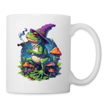 Magischer Frosch Psychedelic Art Musik Festival - Tasse - Weiß - Rechts