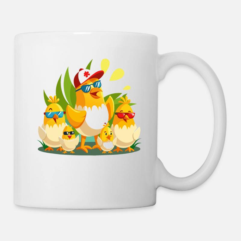 Chicken Gang - Tasse - Weiß