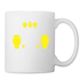 Artiste céramiste poterie d’argile - Mug blanc - blanc - Droite