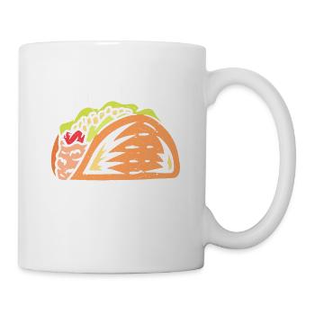 Taco Lover Food Quote Taco - Tasse - Weiß - Rechts