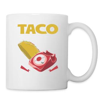 Taco Lover Food Quote Taco - Tasse - Weiß - Rechts