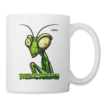 Vous avez l’air délicieux ! Une mante religieuse de dessin animé - Mug blanc - blanc - Droite