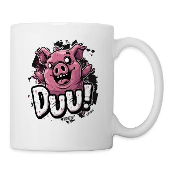 Du, aber nicht du: Kleines freches Schwein - Tasse - Weiß - Rechts