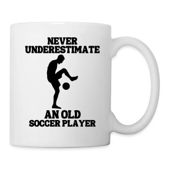 Fußballmannschaft Fußballdesign Fußballspieler - Tasse - Weiß - Rechts