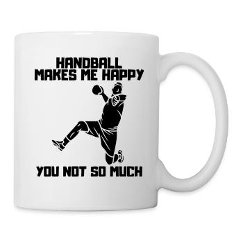 Handballspieler Handballfan Handballteam Handball - Tasse - Weiß - Rechts