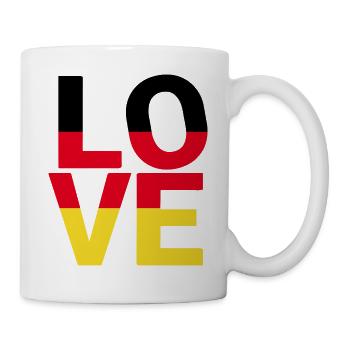 LOVE Germany Colors Flag - Mug - white - Right