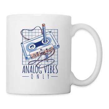 Analog Vibes Only - Music Lover Gift - Mug - white - Right
