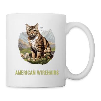 Cat Cats American Wirehair - Mug - white - Right