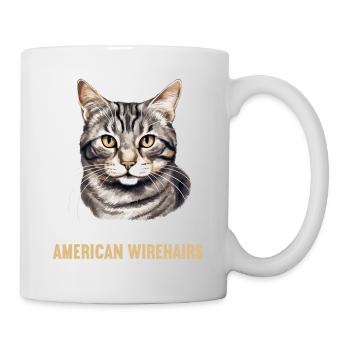Cat Cats American Wirehair - Mug - white - Right