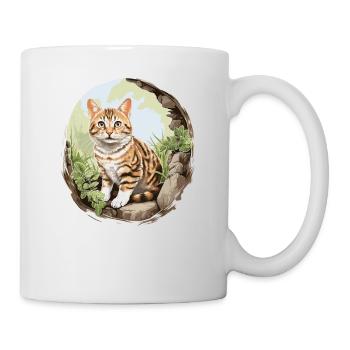 Cat Cats American Wirehair - Mug - white - Right