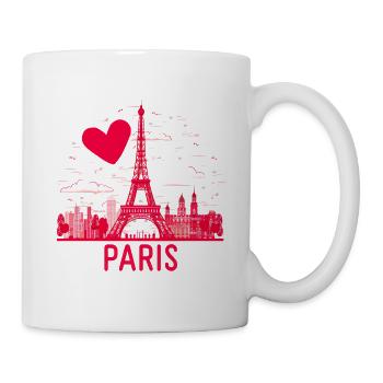 J'aime Paris minimaliste - Mug blanc - blanc - Droite