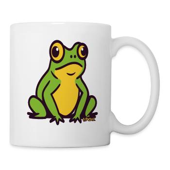 Eine großer kleiner grüner Frosch - Tasse - Weiß - Rechts