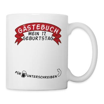 Guestbook My 17th Birthday Gift Idea - Mug - white - Right