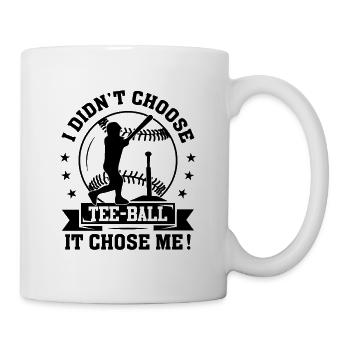 Je n’ai pas choisi le Tee-ball, c’est moi qui m’ai choisi - T-Ball Play - Mug blanc - blanc - Droite