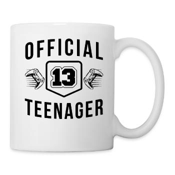 Official 13 Years Teenager Birthday 13 for Gamers - Mug - white - Right