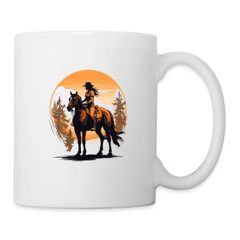 Aesthetic Horses Iconic Rider Design - Mug - white - Right