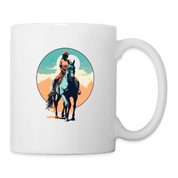 Aesthetic Horses Iconic Design Riders - Mug - white - Right