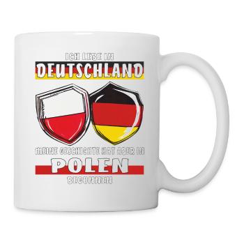 POLOGNE ALLEMAGNE J’HABITE - Mug blanc - blanc - Droite