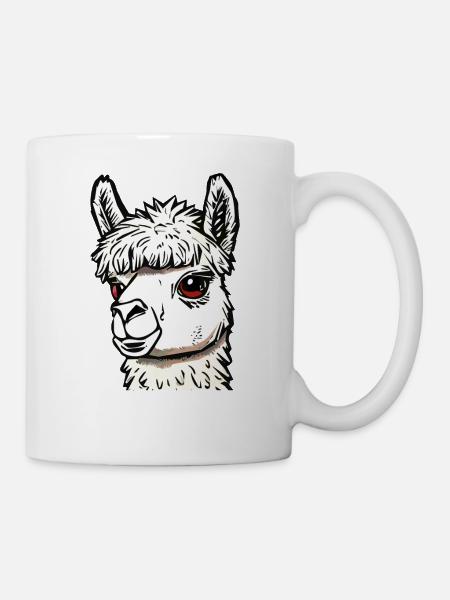 ALPAKA POTRAIT - Tasse - Weiß