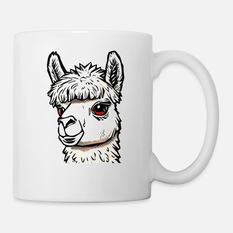 ALPAKA POTRAIT - Tasse - Weiß