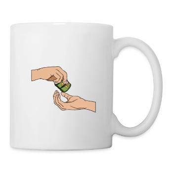 Taxpayer tax office pay tax - Mug - white - Right