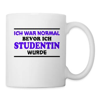 Studentin Spruch Universität Studentin Geschenk - Tasse - Weiß - Rechts