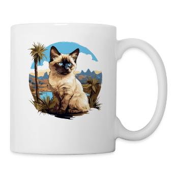 Balinese Cat Balinesenkatze - Mug - white - Right